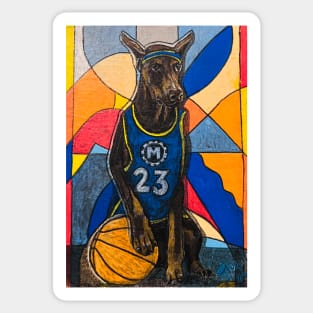 Slam Dunk Basketball Bo Sticker